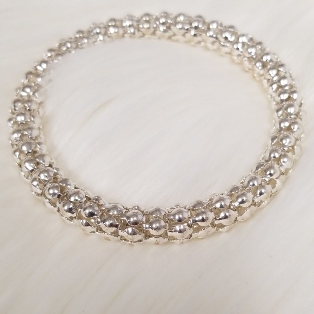 Beautiful Silvertone Bracelet 
